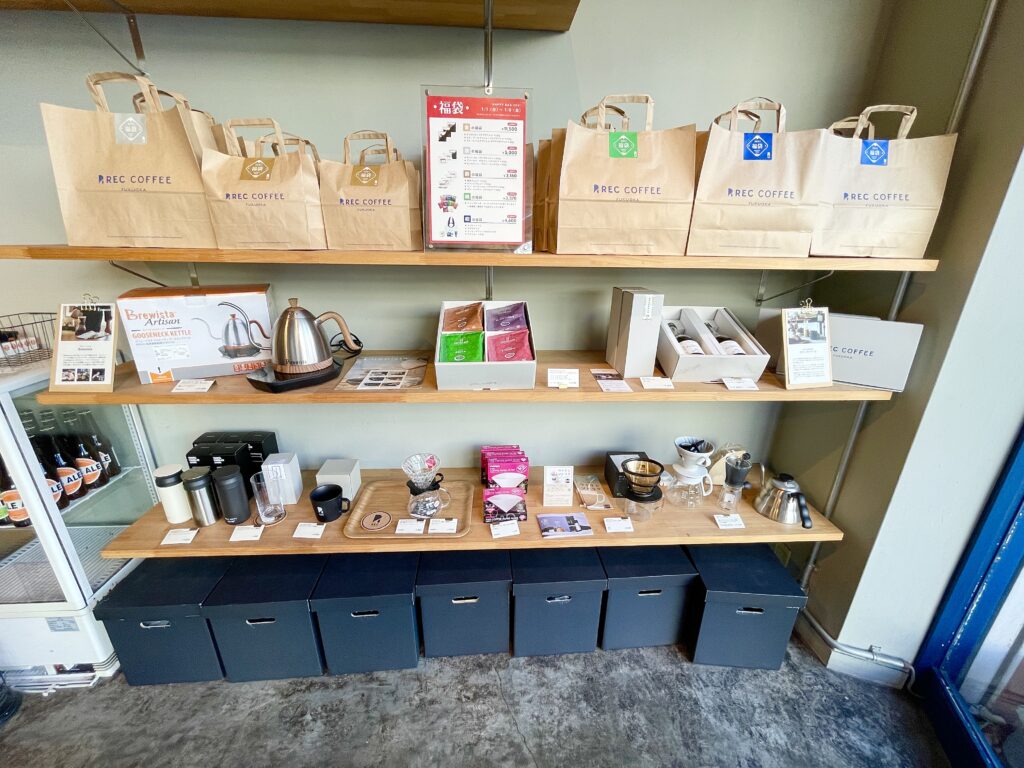 Rec Coffee（レックコーヒー）薬院駅前店に置いてあるコーヒー器具