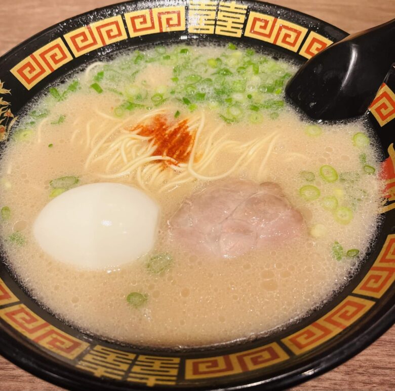 福岡グルメ 博多ラーメン 一蘭のラーメンの写真